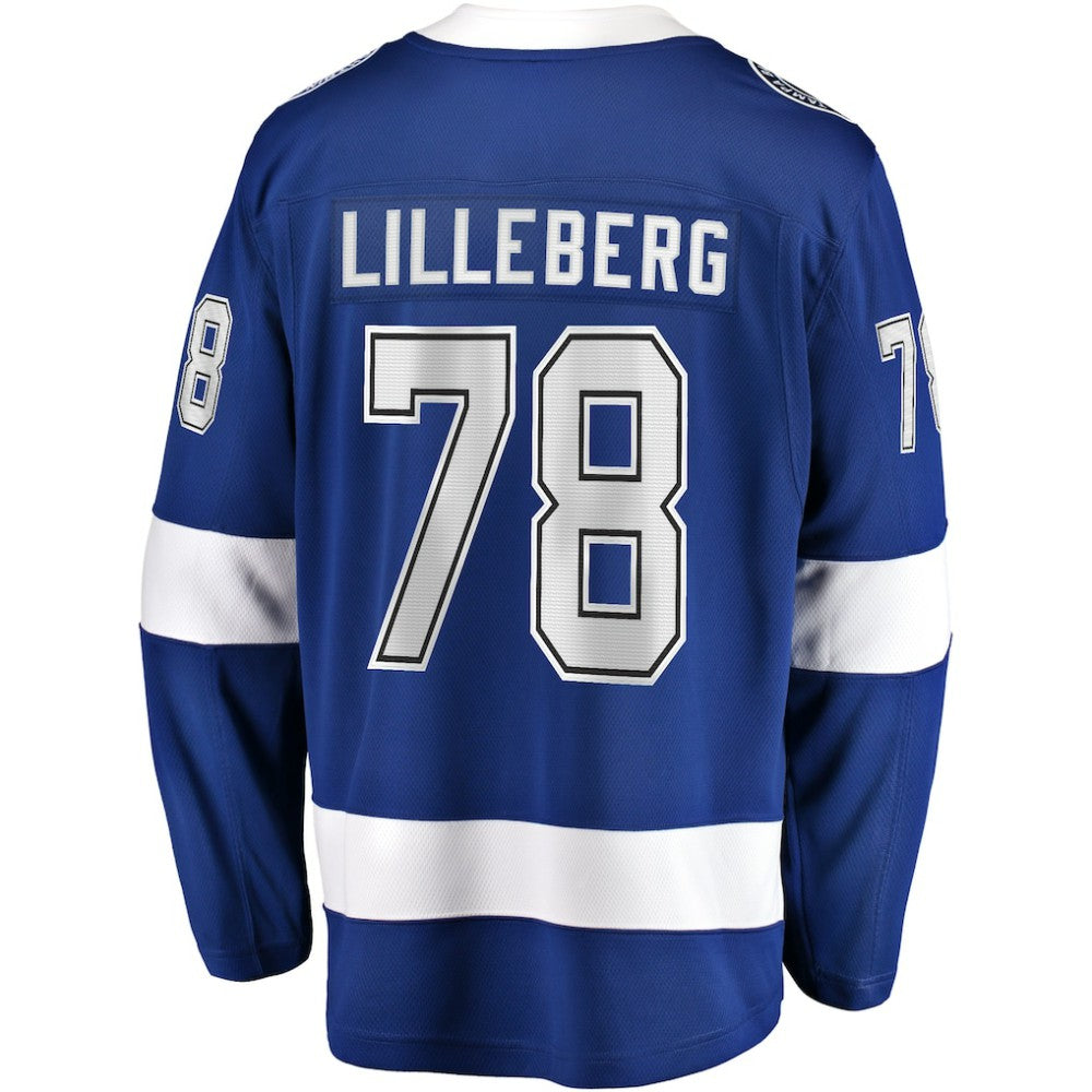 Emil Lilleberg Tampa Bay Lightning - Fanatics Home Premier Breakaway Player Jersey Blue