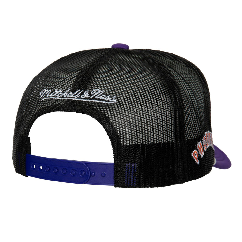 Mitchell & Ness - Phoenix Suns Hardwood Classics Blocker Foam Front Trucker Snapback Hat - White