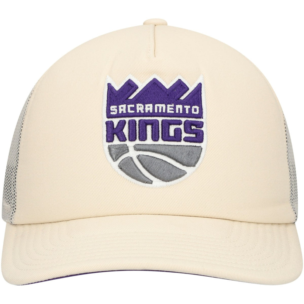Mitchell & Ness - Sacramento Kings Trucker Adjustable Hat - Cream