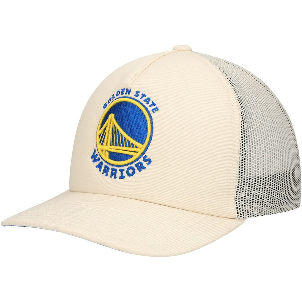 Mitchell & Ness - Golden State Warriors Trucker Adjustable Hat - Cream