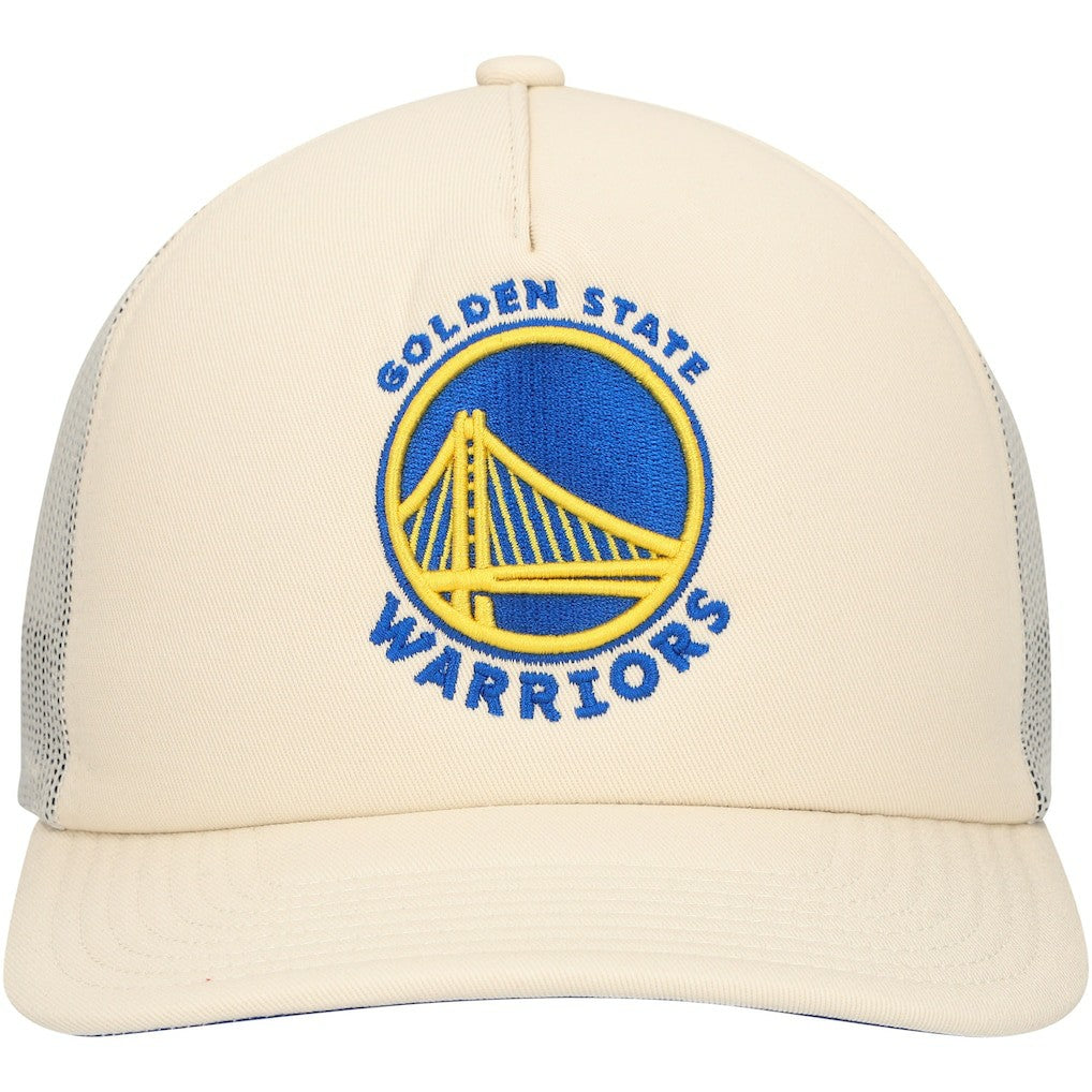 Mitchell & Ness - Golden State Warriors Trucker Adjustable Hat - Cream