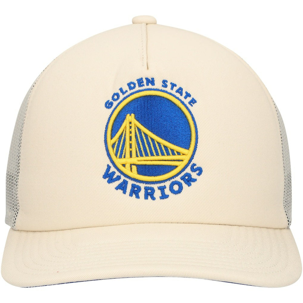 Mitchell & Ness - Golden State Warriors Trucker Adjustable Hat - Cream