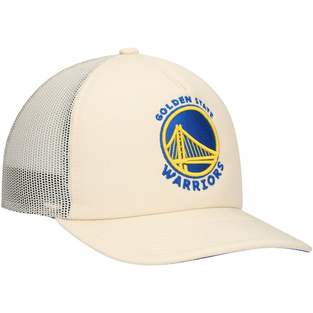 Mitchell & Ness - Golden State Warriors Trucker Adjustable Hat - Cream