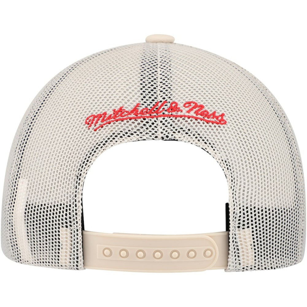 Chicago Blackhawks Mitchell & Ness Foam Front Trucker Adjustable Hat Cream