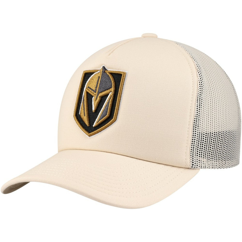 Vegas Golden Knights Mitchell & Ness Foam Front Trucker Adjustable Hat Cream