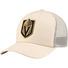 Vegas Golden Knights Mitchell & Ness Foam Front Trucker Adjustable Hat Cream