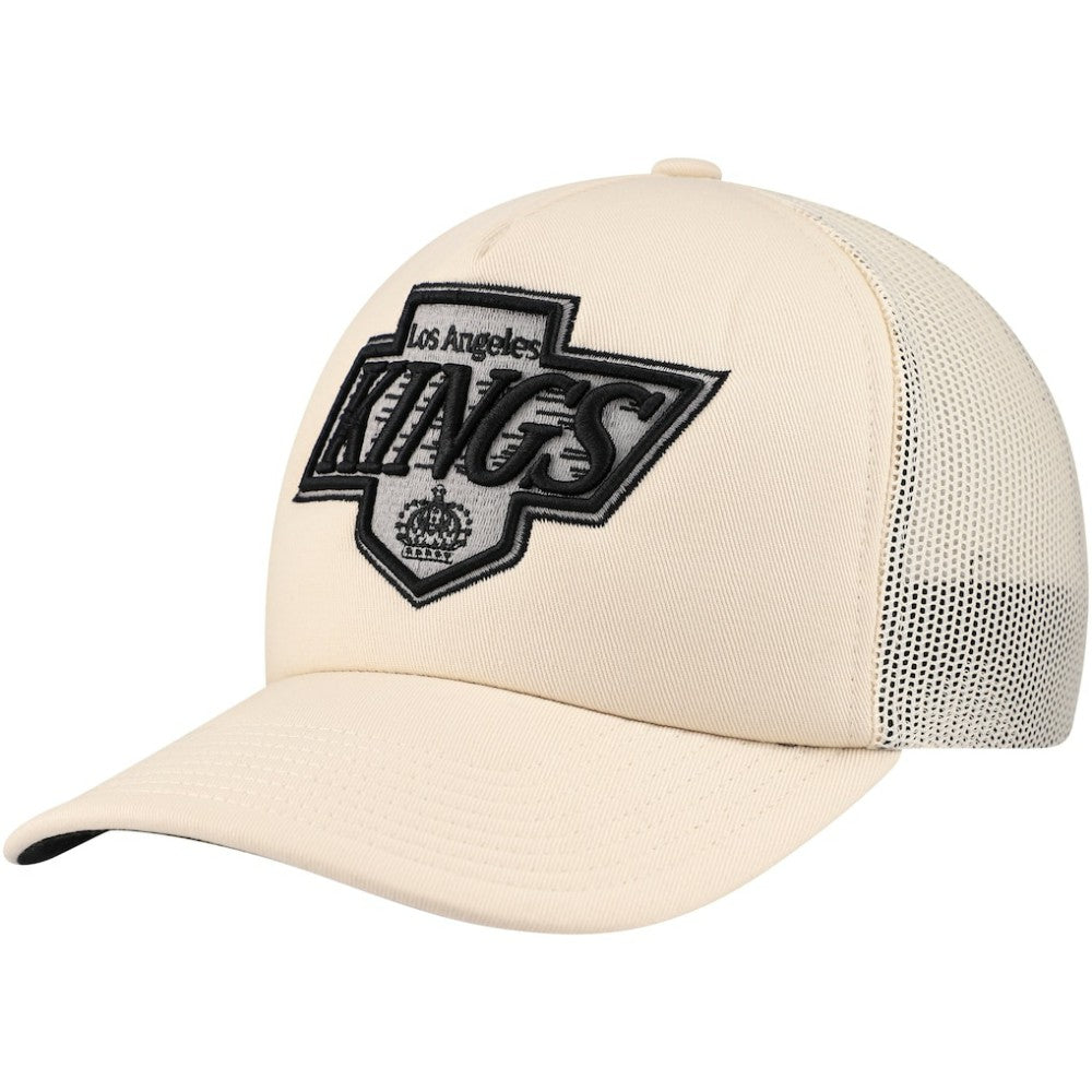 Los Angeles Kings - Mitchell & Ness Foam Front Trucker Adjustable Hat Cream