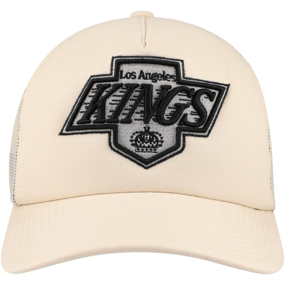 Los Angeles Kings - Mitchell & Ness Foam Front Trucker Adjustable Hat Cream