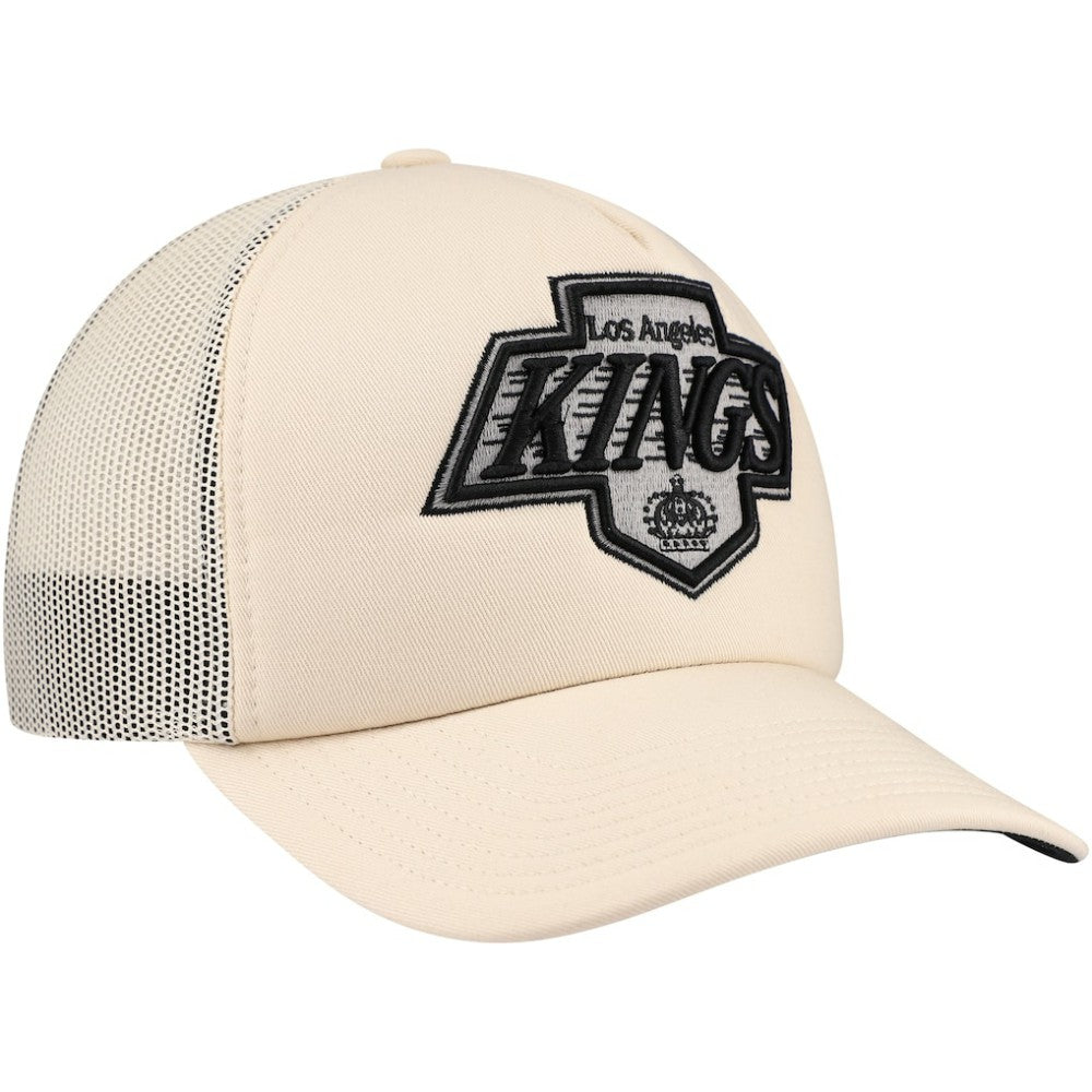 Los Angeles Kings - Mitchell & Ness Foam Front Trucker Adjustable Hat Cream