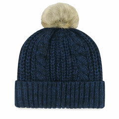 Houston Texans '47 Women's Meeko Cuffed Knit Hat with Pom Navy - 47 brand