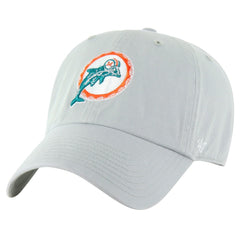 Miami Dolphins '47 Team Clean Up Adjustable Hat Gray - 47 brand