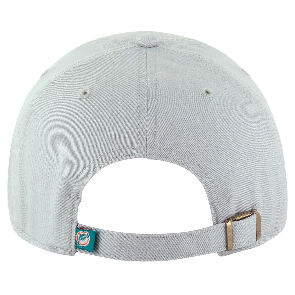 Miami Dolphins '47 Team Clean Up Adjustable Hat Gray - 47 brand