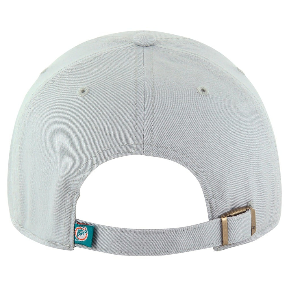 Miami Dolphins '47 Team Clean Up Adjustable Hat Gray - 47 brand
