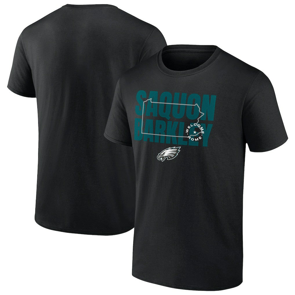 Saquon Barkley Philadelphia Eagles Welcome Home T-Shirt Black - NFL