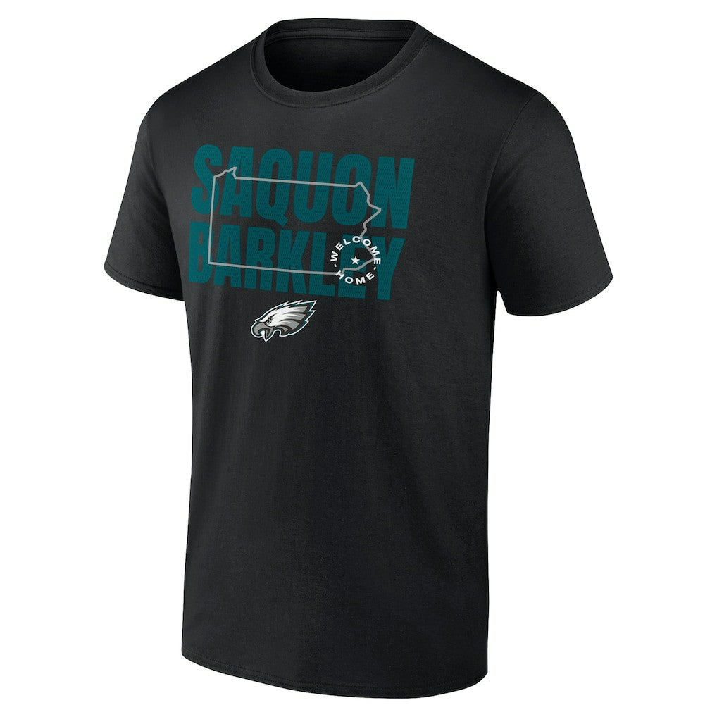 Saquon Barkley Philadelphia Eagles Welcome Home T-Shirt Black - NFL