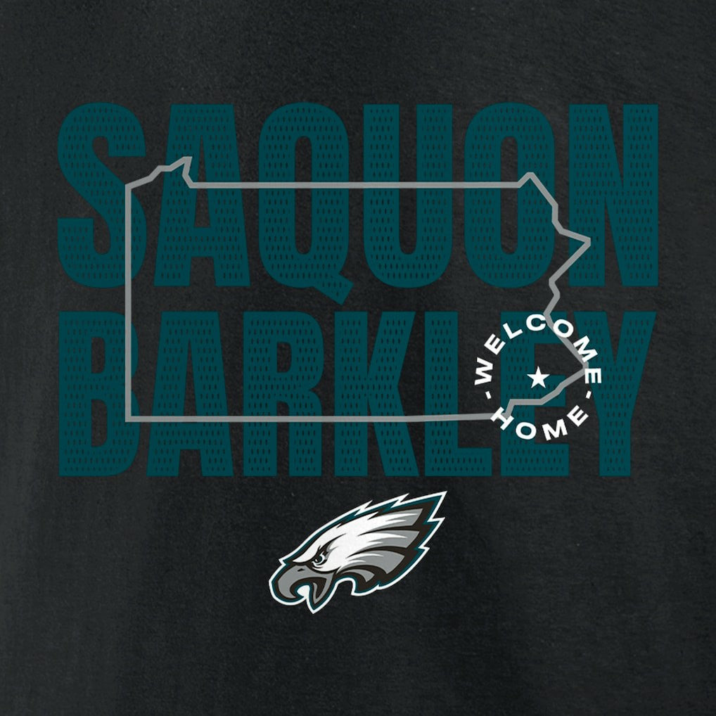 Saquon Barkley Philadelphia Eagles Welcome Home T-Shirt Black - NFL