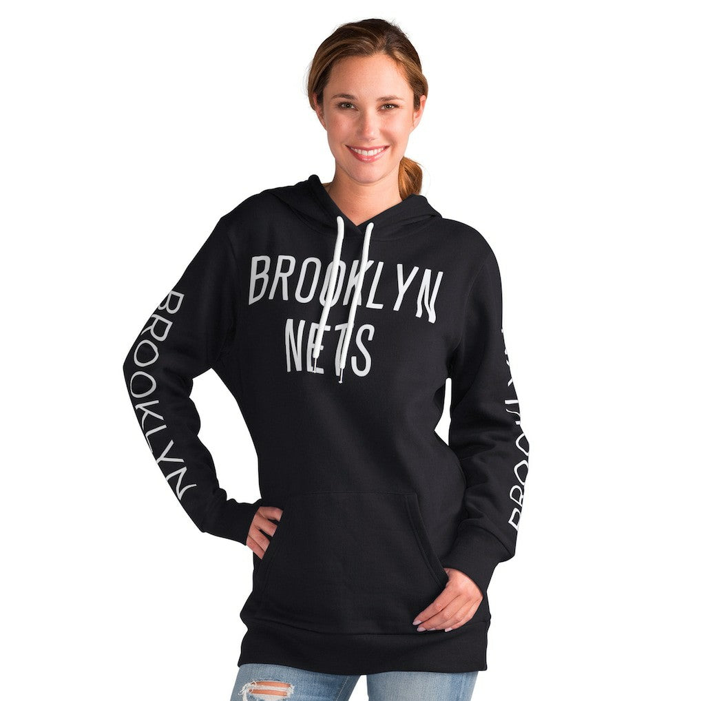 NBA - Brooklyn Nets G-III 4Her by Carl Banks Women's Base Coach Pullover Hoodie - Black