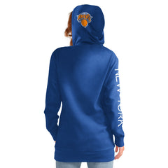 NBA - New York Knicks G-III 4Her by Carl Banks Women's Base Coach Pullover Hoodie - Blue