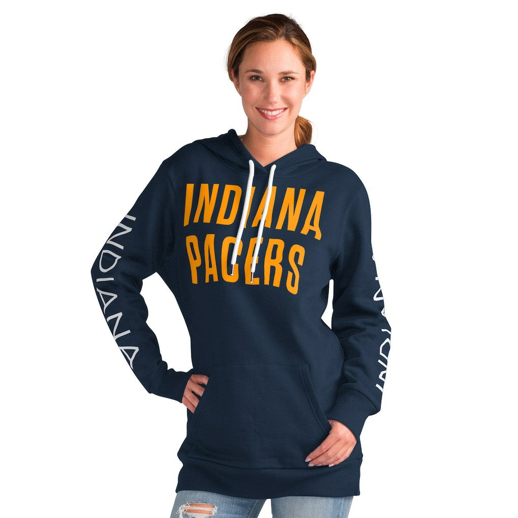NBA - Indiana Pacers G-III 4Her by Carl Banks Women's Base Coach Pullover Hoodie - Navy