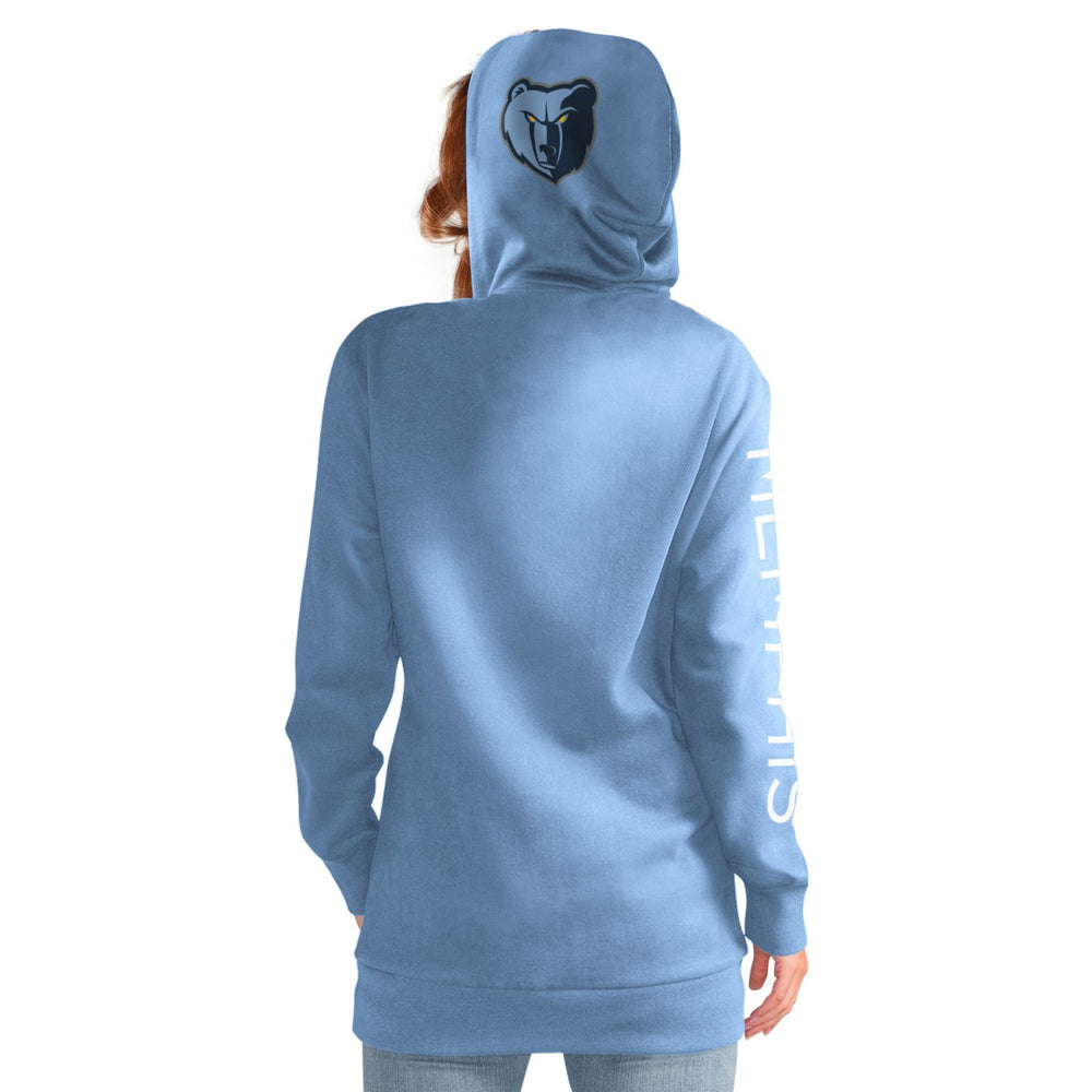 NBA - Memphis Grizzlies G-III 4Her by Carl Banks Women's Base Coach Pullover Hoodie - Light Blue