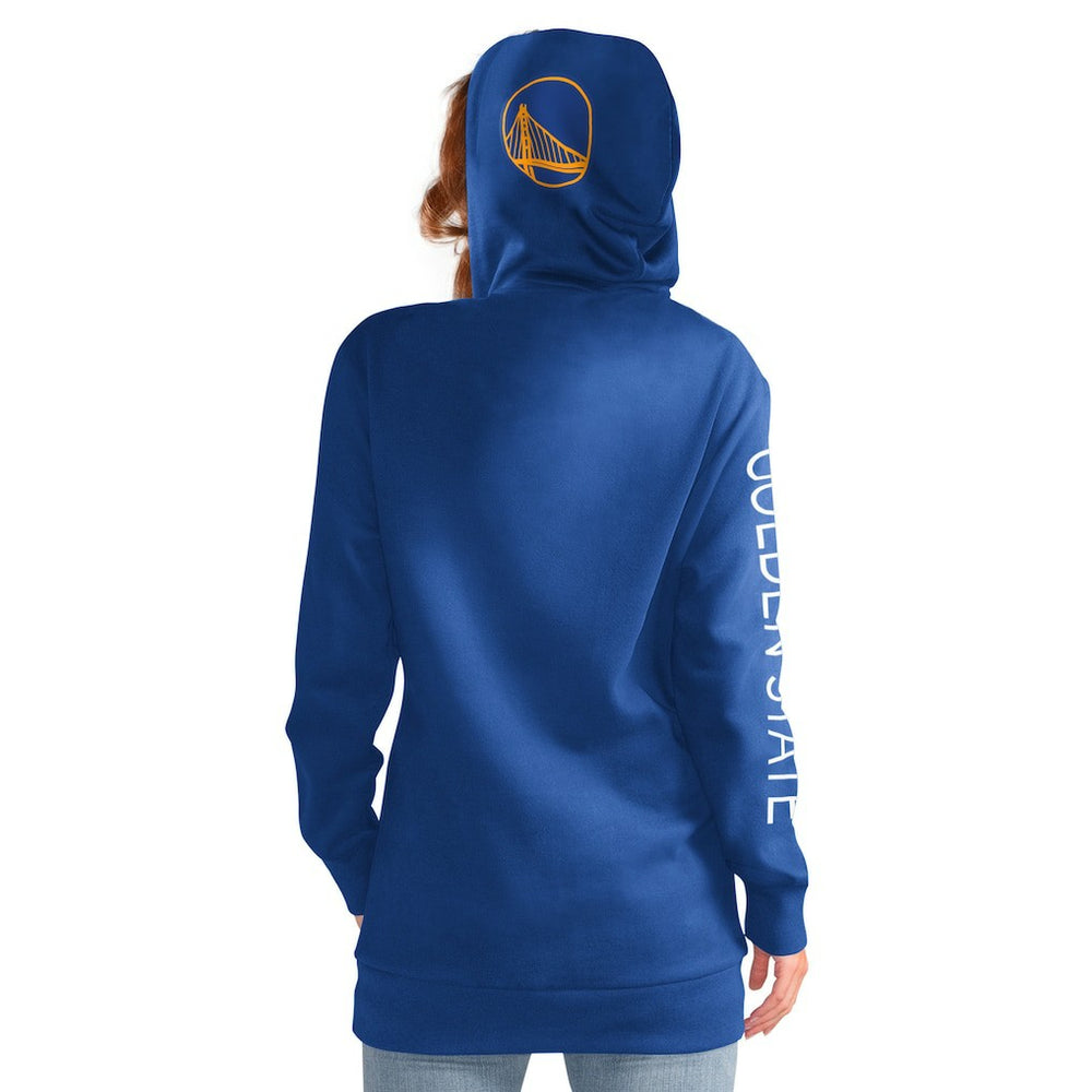 NBA - Golden State Warriors G-III 4Her by Carl Banks Women's Base Coach Pullover Hoodie - Royal