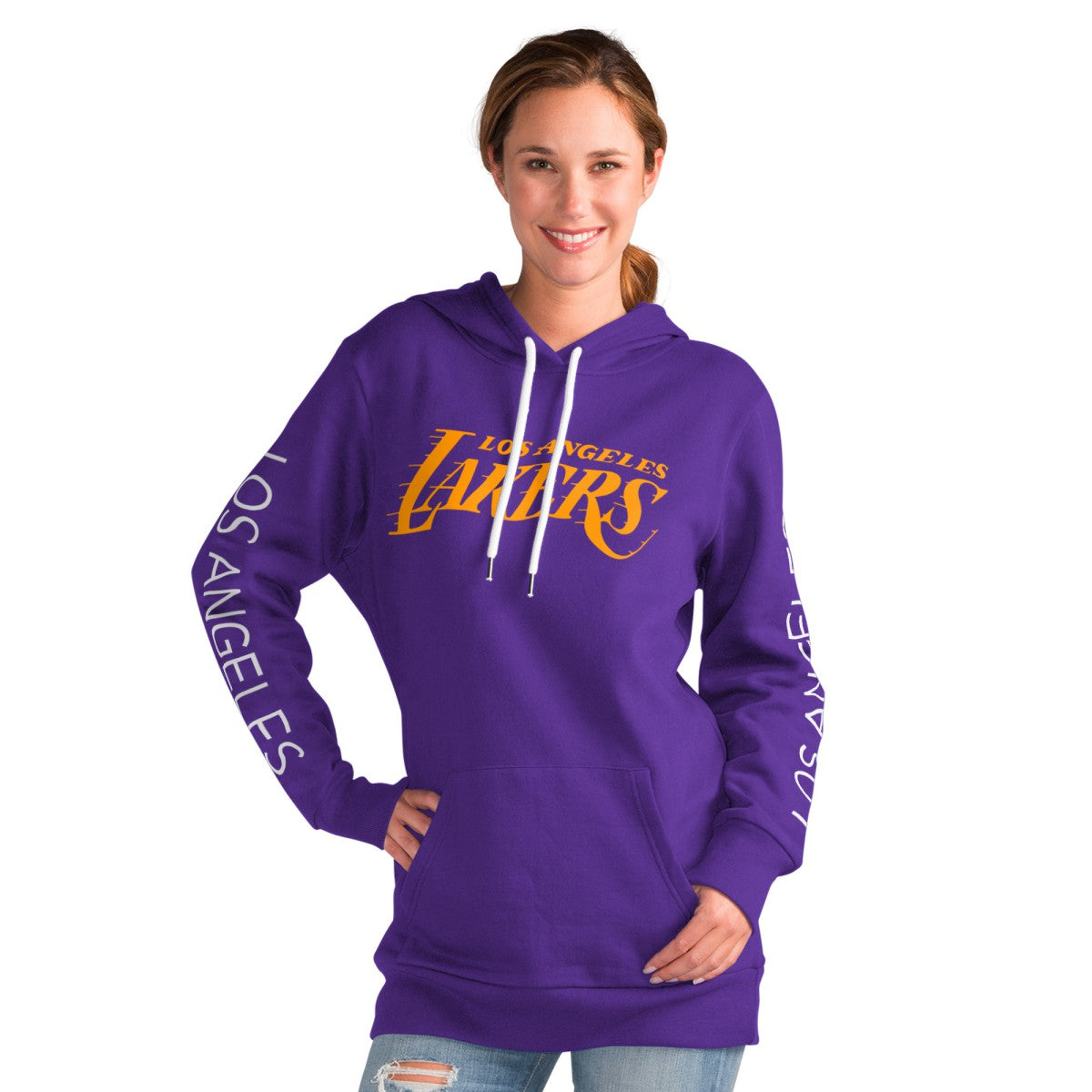 NBA - Los Angeles Lakers G-III 4Her by Carl Banks Women's Base Coach Pullover Hoodie - Purple