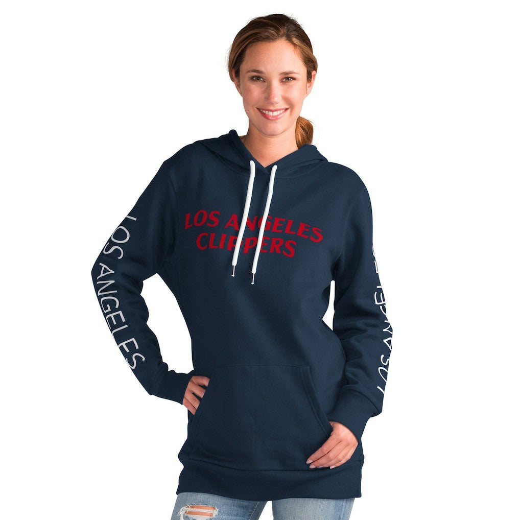 NBA - LA Clippers G-III 4Her by Carl Banks Women's Base Coach Pullover Hoodie - Navy
