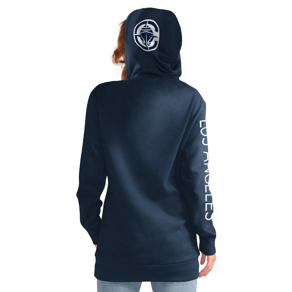 NBA - LA Clippers G-III 4Her by Carl Banks Women's Base Coach Pullover Hoodie - Navy