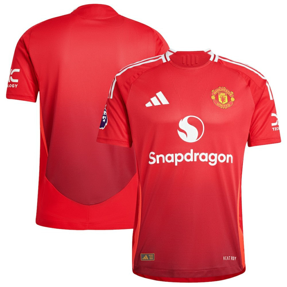 Adidas Manchester United 2024/25 Home Patch Jerseys - Red