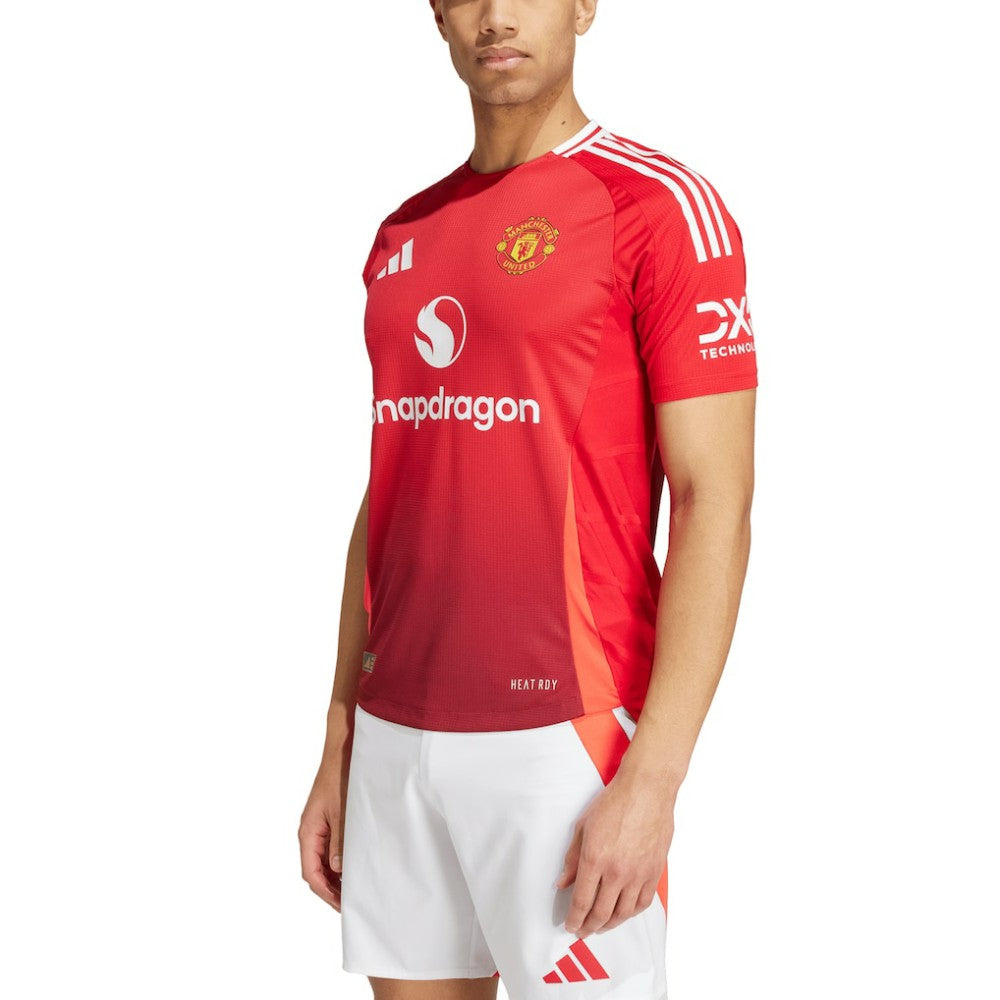 Adidas Manchester United 2024/25 Home Patch Jerseys - Red