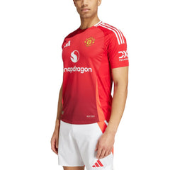 Adidas Manchester United 2024/25 Home Patch Jerseys - Red