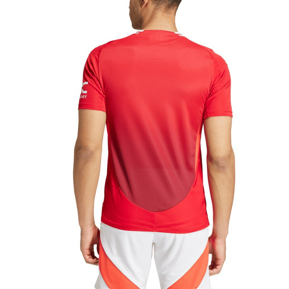 Adidas Manchester United 2024/25 Home Patch Jerseys - Red