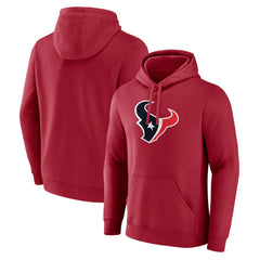 Houston Texans Primary Logo Pullover Hoodie Red - Fanatics