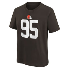 Myles Garrett Cleveland Browns Youth Player Name & Number T-Shirt Brown - Nike