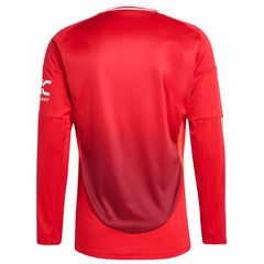Adidas Manchester United 2024/25 Home Long Sleeve Replica Jerseys - Red