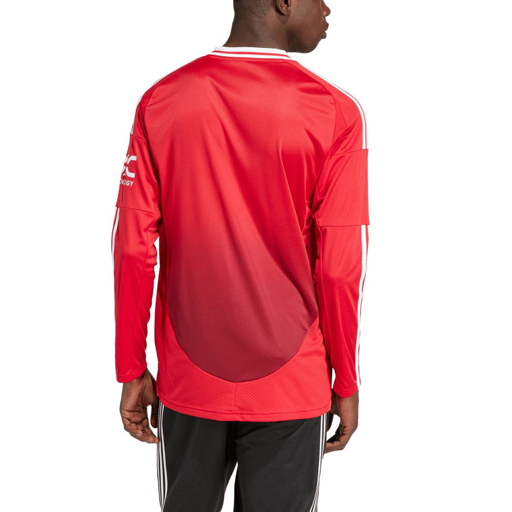 Adidas Manchester United 2024/25 Home Long Sleeve Replica Jerseys - Red