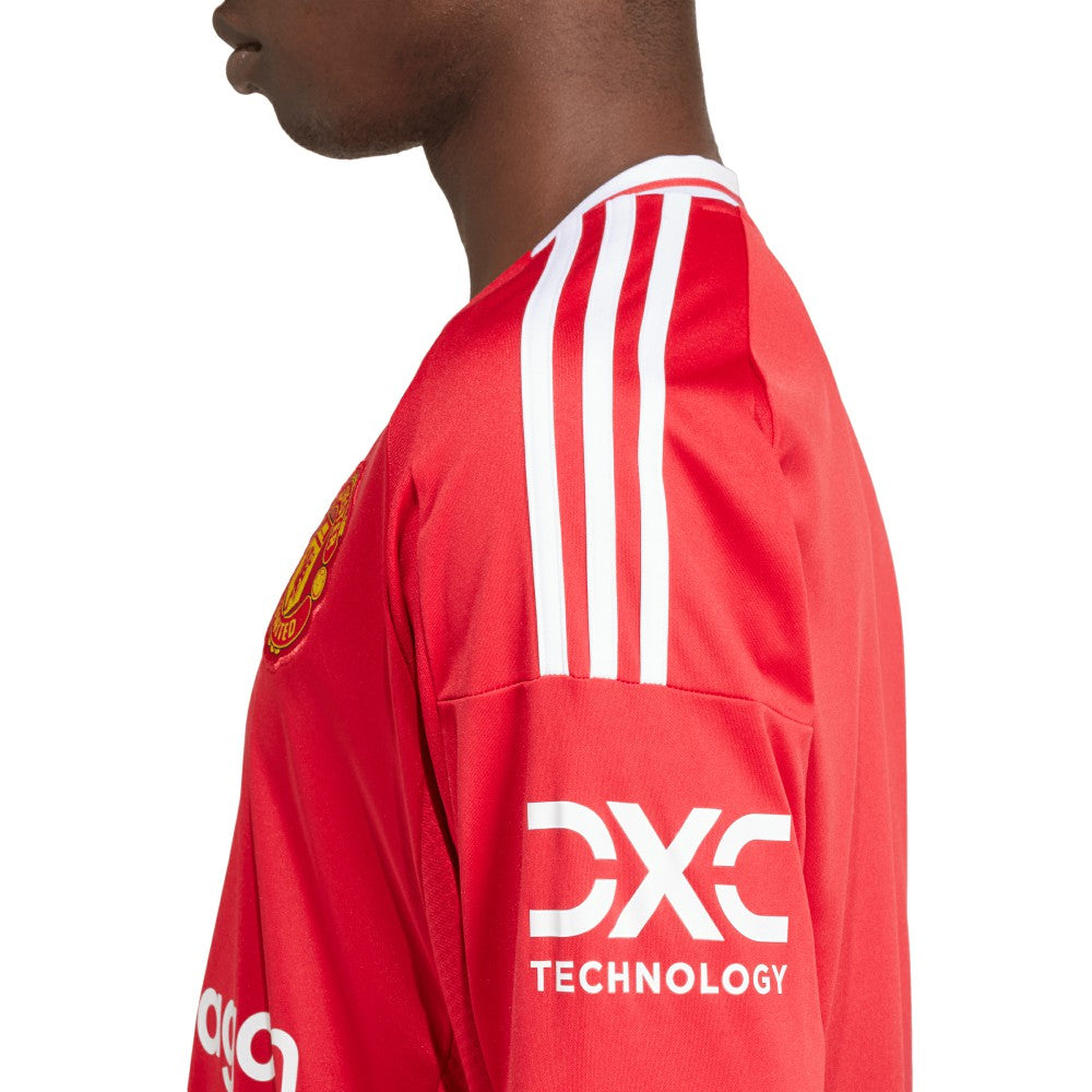 Adidas Manchester United 2024/25 Home Long Sleeve Replica Jerseys - Red