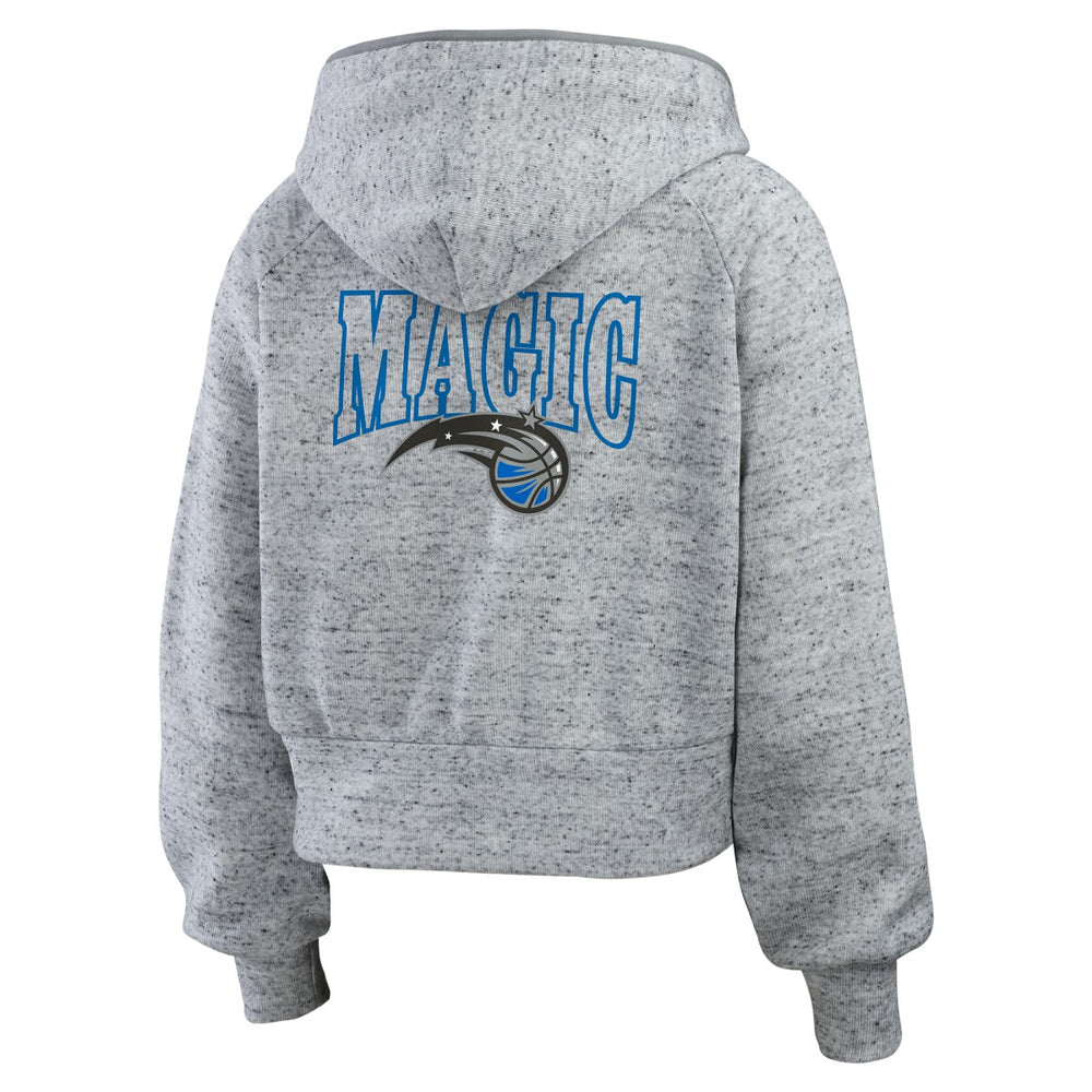 NBA - Orlando Magic WEAR by Erin Andrews Women's Speckled Radiator Full-Zip Hoodie - Heather Gray