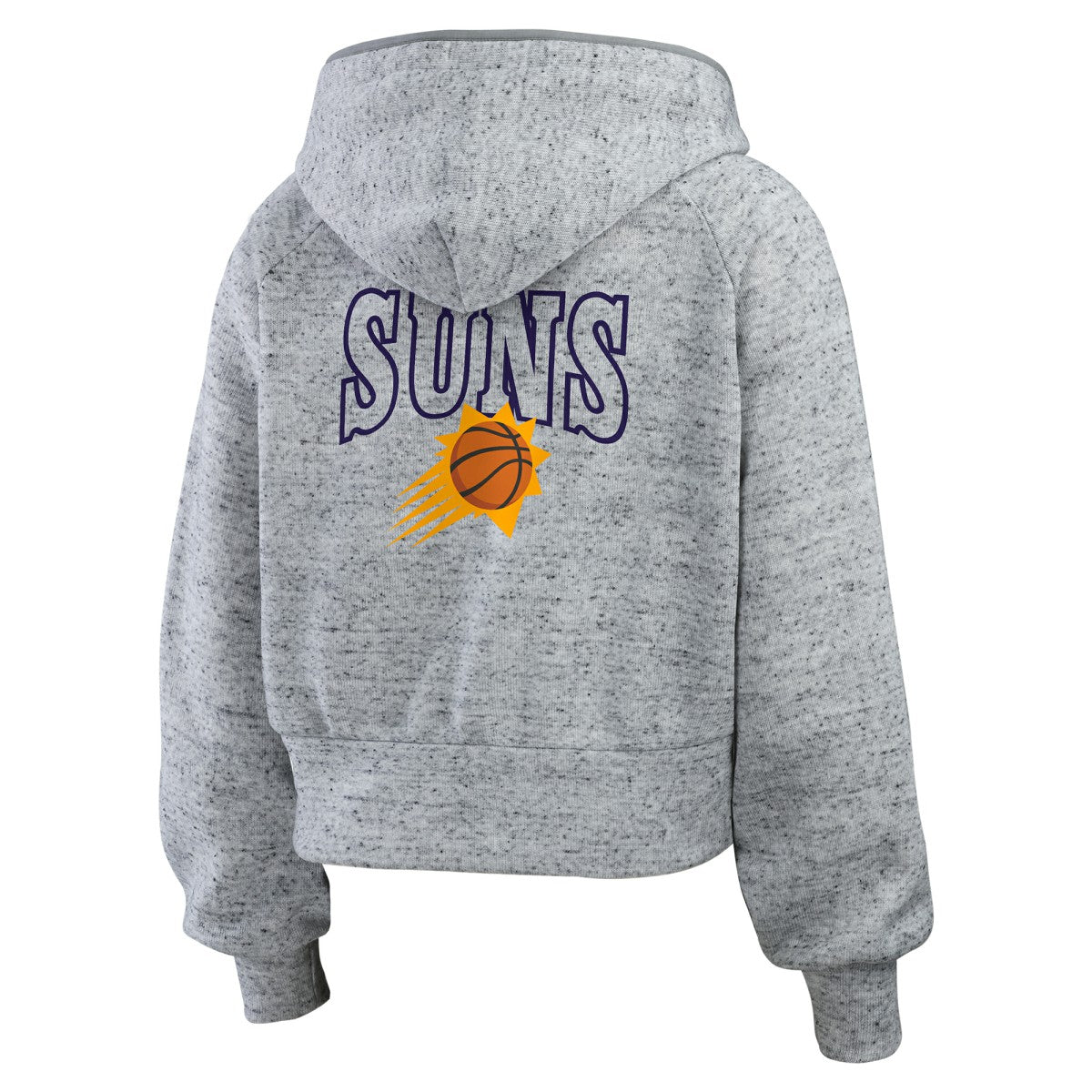 NBA - Phoenix Suns WEAR by Erin Andrews Women's Speckled Radiator Full-Zip Hoodie - Heather Gray
