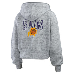 NBA - Phoenix Suns WEAR by Erin Andrews Women's Speckled Radiator Full-Zip Hoodie - Heather Gray