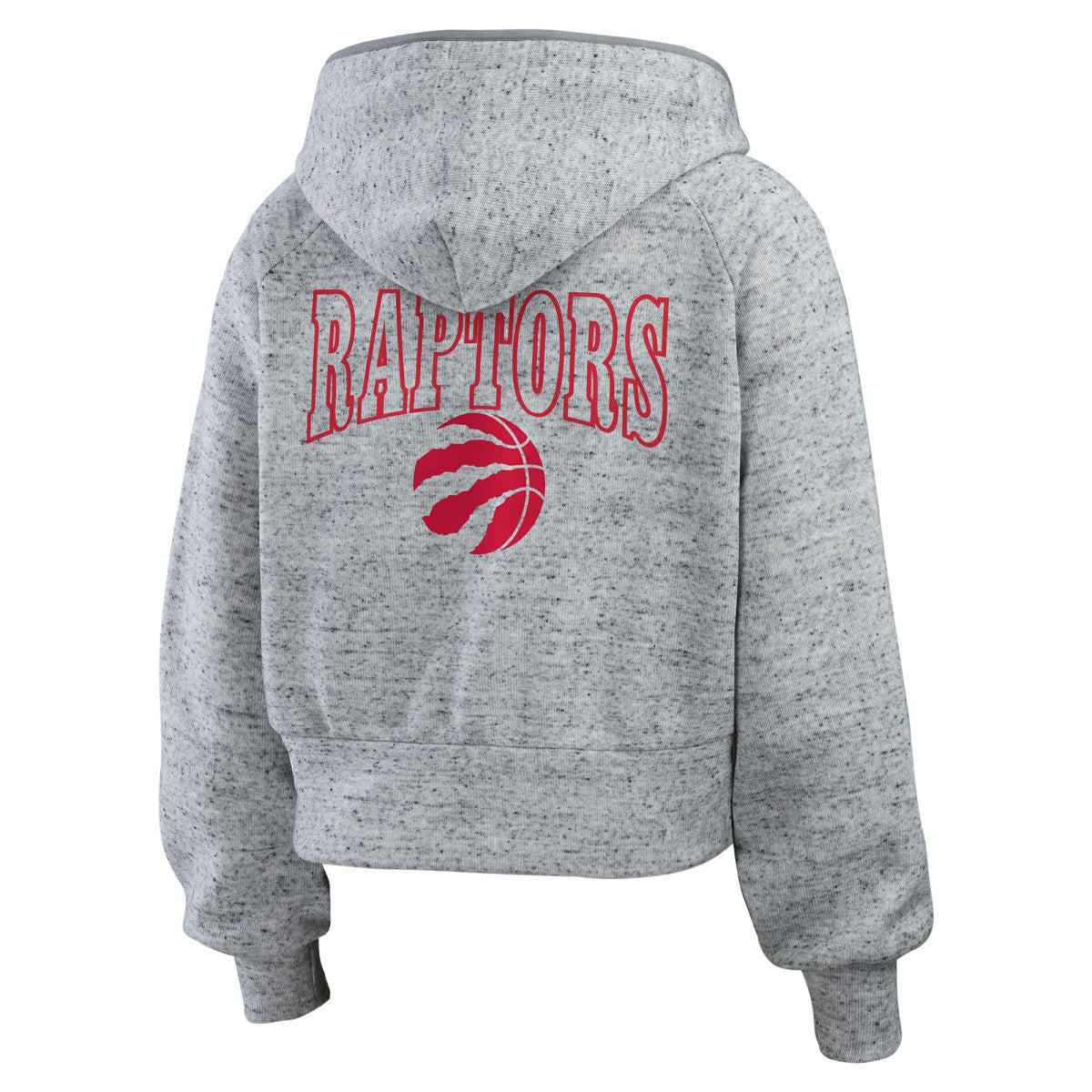 NBA - Toronto Raptors WEAR by Erin Andrews Women's Speckled Radiator Full-Zip Hoodie - Heather Gray