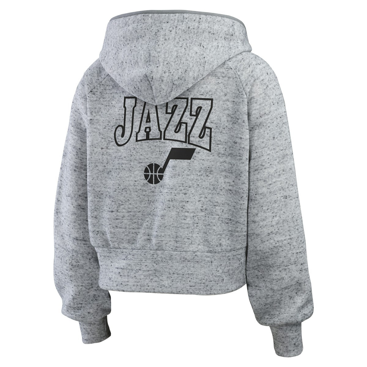 NBA - Utah Jazz WEAR by Erin Andrews Women's Speckled Radiator Full-Zip Hoodie - Heather Gray