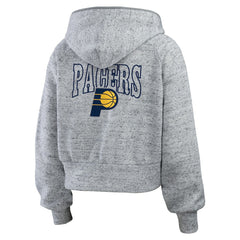 NBA - Indiana Pacers WEAR by Erin Andrews Women's Speckled Radiator Full-Zip Hoodie - Heather Gray