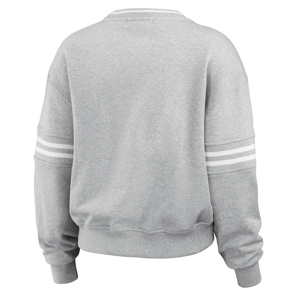 NBA - Philadelphia 76ers WEAR by Erin Andrews Women's French Terry Pullover Sweatshirt - Heather Gray