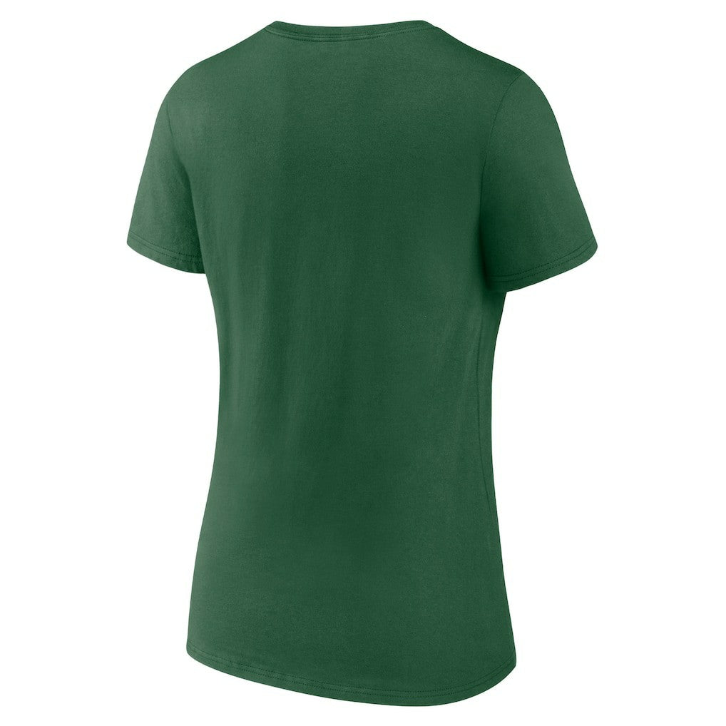 New York Jets Women's Team Lock-Up V-Neck T-Shirt Green - Fanatics