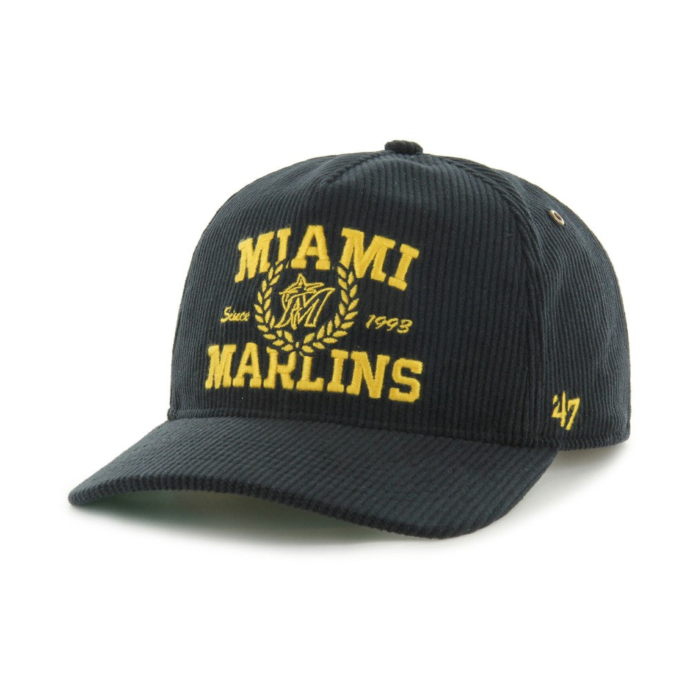 Miami Marlins '47 Laurus Corduroy Hitch Snapback Hat discount