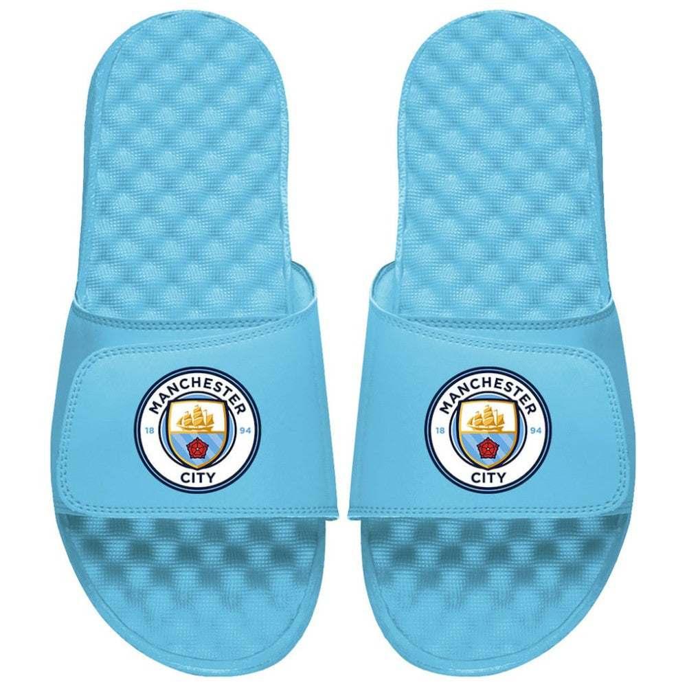 Manchester City ISlide Unisex Primary Logo Slide Sandals - Sky Blue