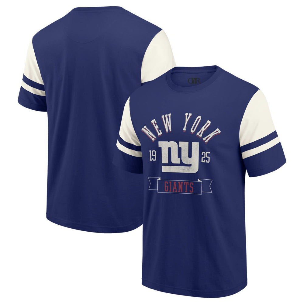 New York Giants Darius Rucker Collection Football T-Shirt Royal - Fanatics