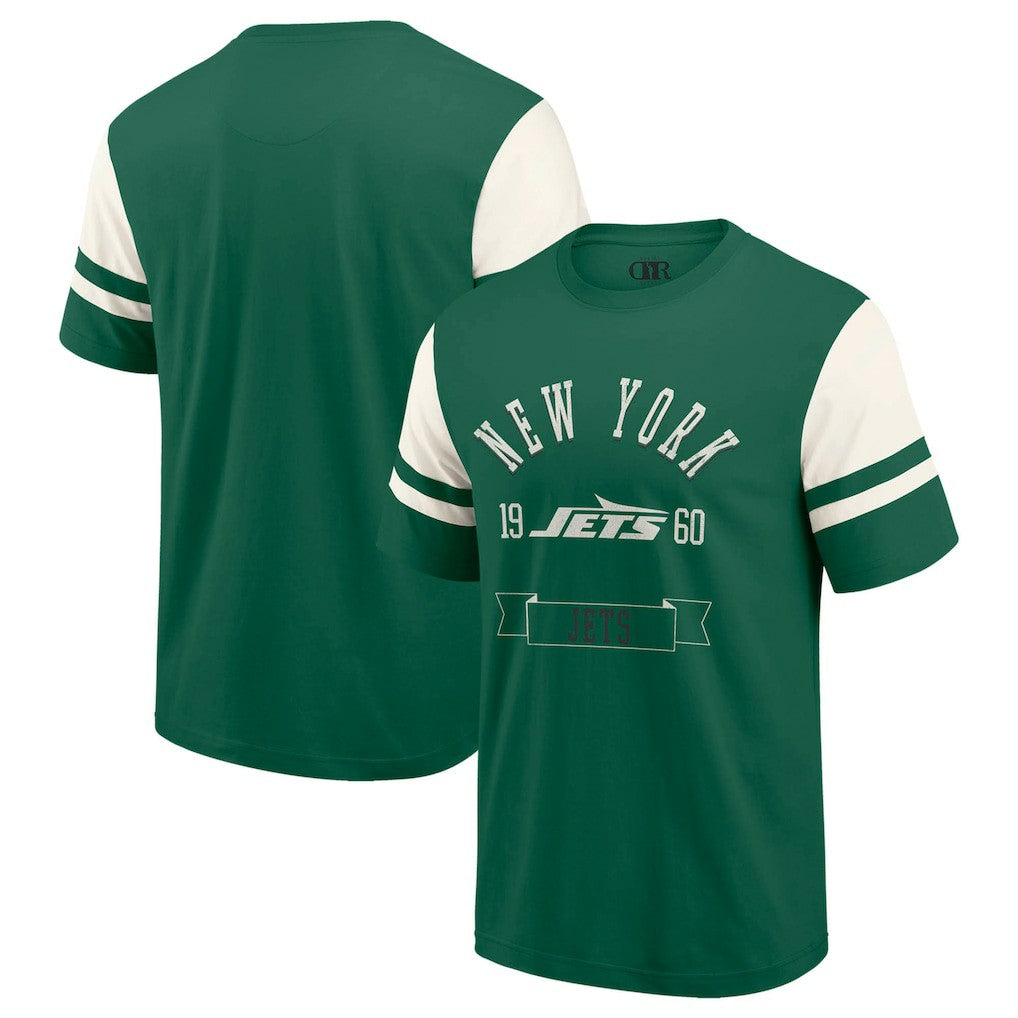 New York Jets Darius Rucker Collection Football T-Shirt Green - Fanatics
