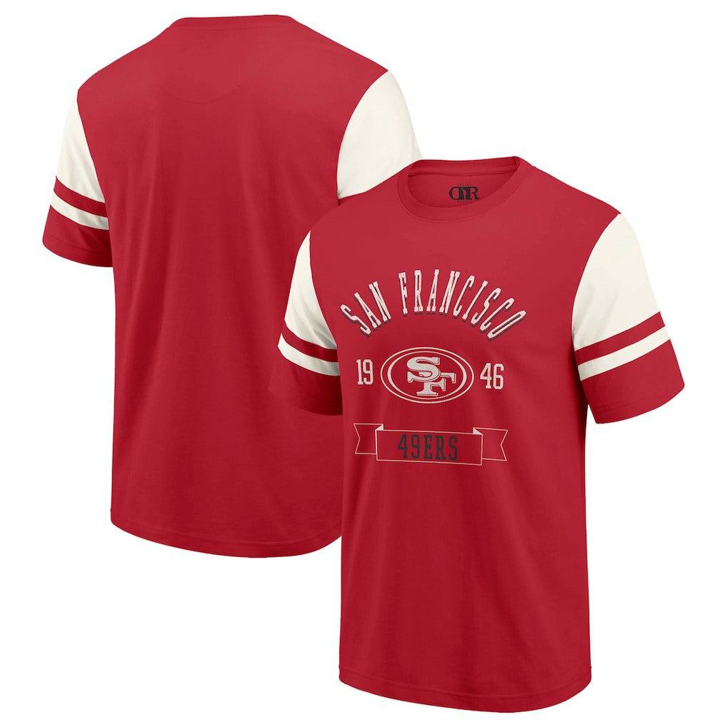 San Francisco 49ers Darius Rucker Collection Football T-Shirt Scarlet - Fanatics